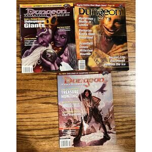 Dungeon Magazine Lot Of 3 Vintage 2000 TSR D&D Role Playing Games RPG